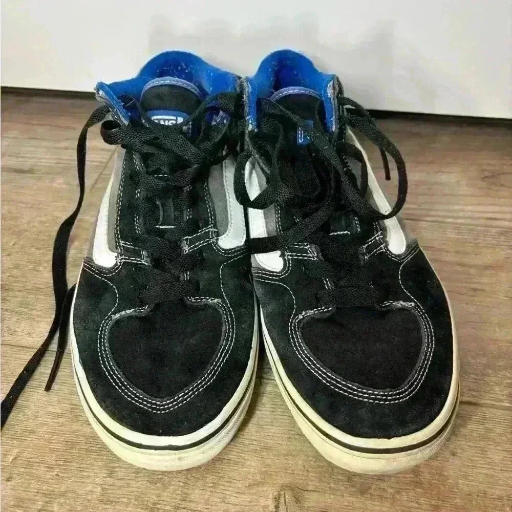 Vans Men’s Grey, Blue & Black Shoes Size 10 - Picture 3 of 6